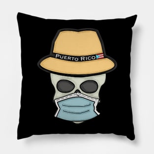 Boricua Skull Pillow