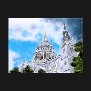 St Pauls London - Watercolour T-Shirt