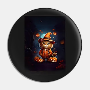 Pumpkin Paw's Magical Halloween Night Pin