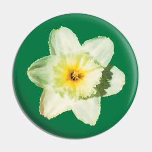 Cream Daffodil Flower Pin