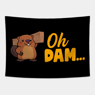 Oh Dam... Beaver Tapestry