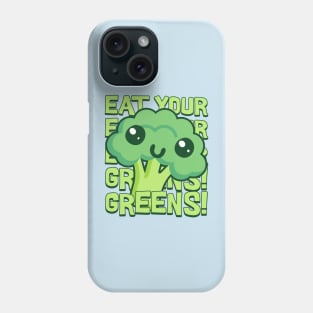 Eat Your Greens! Kawaii Broccoli Phone Case