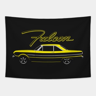 Yellow 63 Falcon Sprint Tapestry