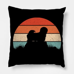 Lhasa Apso Sunset Pillow