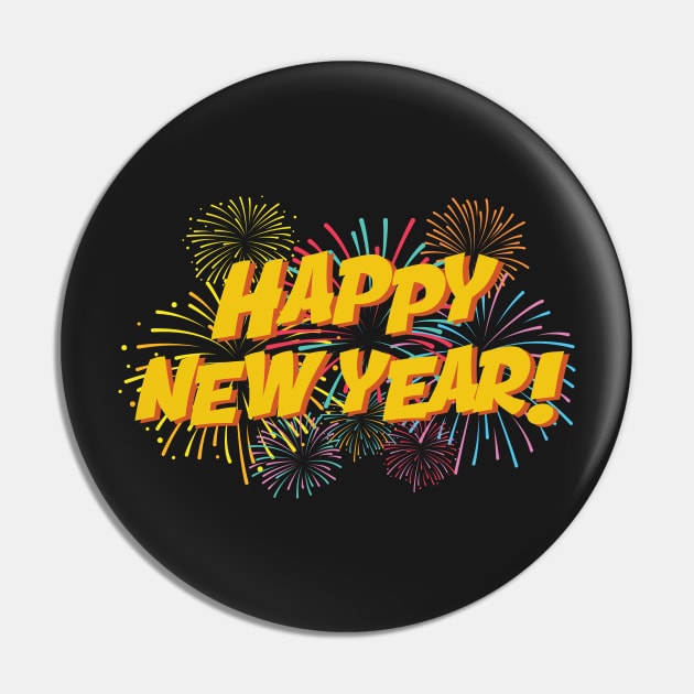 Happy New Year Big Bang Celebration Pin by GDLife