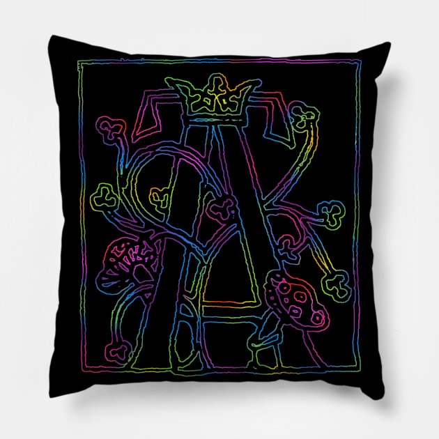 Letter A Pillow by ThisIsNotAnImageOfLoss