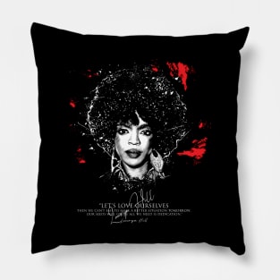 Lauryn Hill Fugees The Famous Vintage Retro Rock Rap Hiphop Pillow