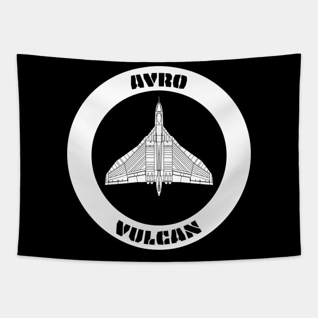 Avro Vulcan Tapestry by BearCaveDesigns