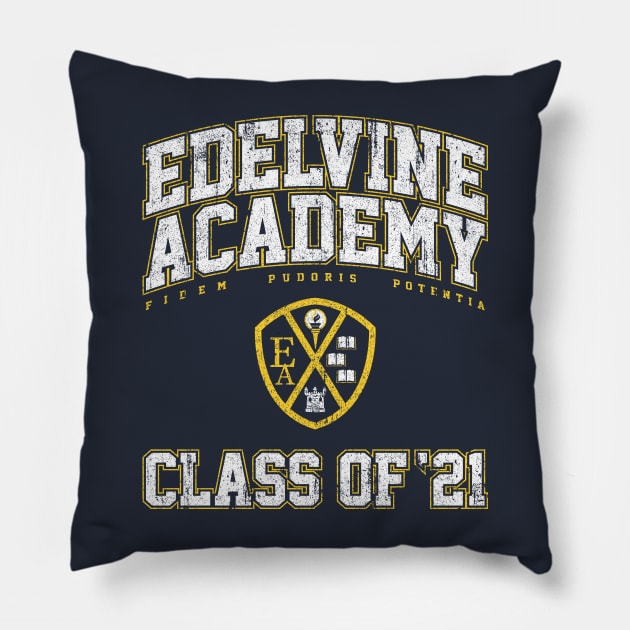 Edelvine Academy Class of 21 - Seance Pillow by huckblade