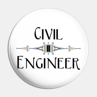 Civil Engineer Decorative Line Pin