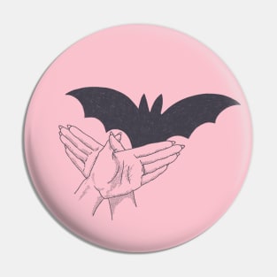 Shadow Puppet Bat Pin