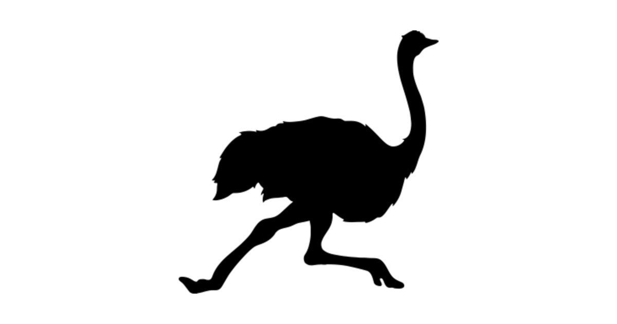 Download LIMITED EDITION. Exclusive Running Ostrich Silhouette ...