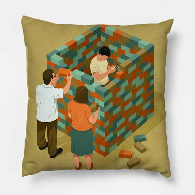 Teenager Wall Pillow by John Holcroft