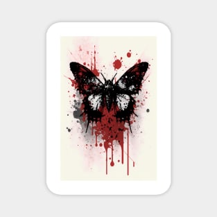 Moth Ink Painting Magnet