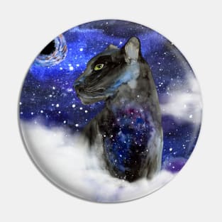 Galaxy Black Panther Pin