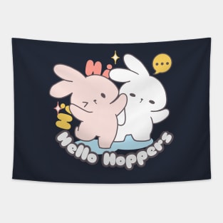 Hello, It's Bunny Time with Loppy Tokki's Duo II Tapestry