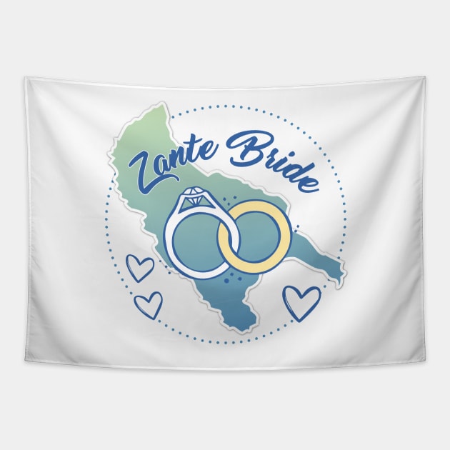 Zante Bride Tapestry by NORTHERNDAYS