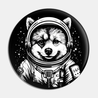 Dog astronaut Pin