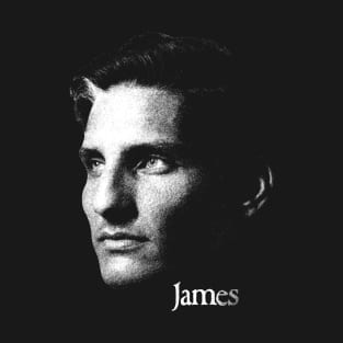 James Flower Portrait Retro T-Shirt