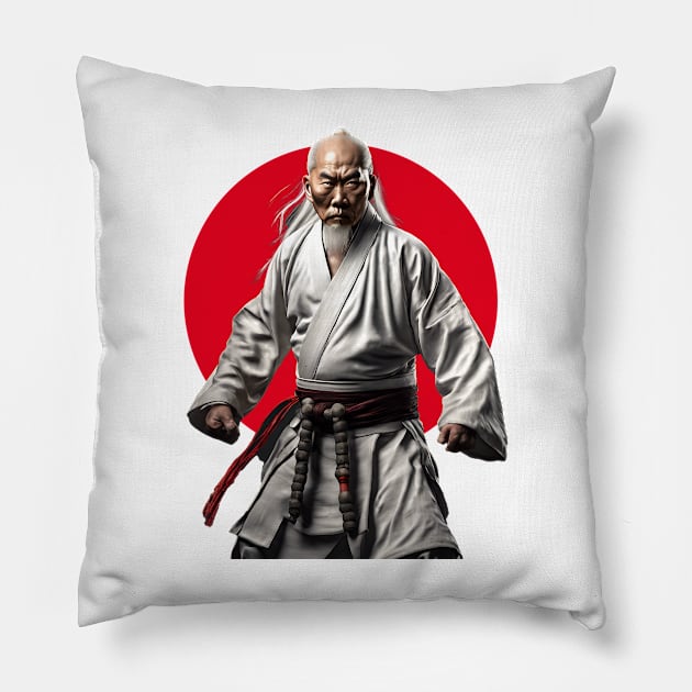 Sifu Martial artist Pillow by ArtShare