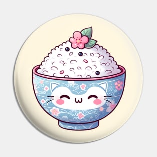 Cute Kawaii Rice Bowl Pin