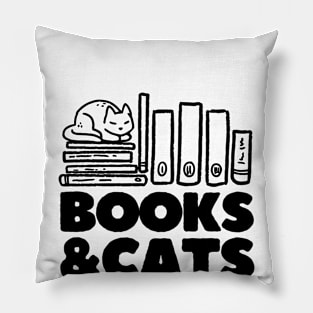 Books & Cats Pillow