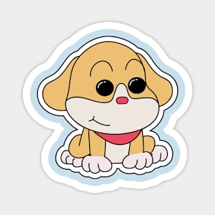 Cute Dog Harvest Moon Magnet