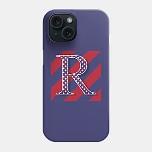 Old Glory Letter R Phone Case