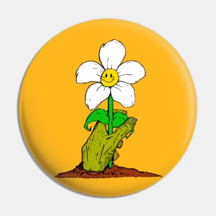 Zombie Flower Pin