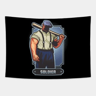 Character Metaphor- Mafia Mobster Soldier Tapestry