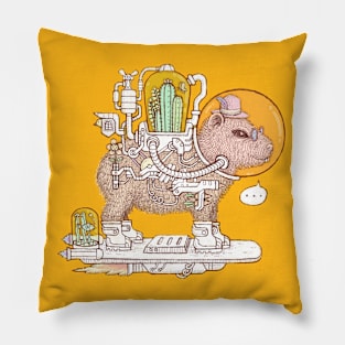 capybara space suits Pillow