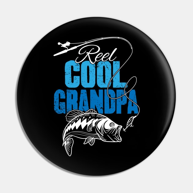 Reel Cool Grandpa Pin by captainmood