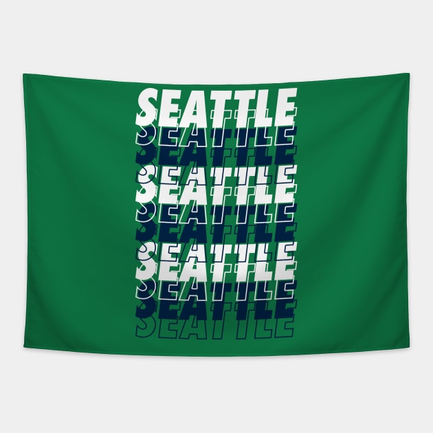 Seattle - Echo Graphic Tapestry by downformytown