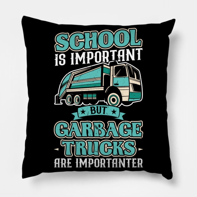 Garbage Trucks are importanter Pillow by Peco-Designs