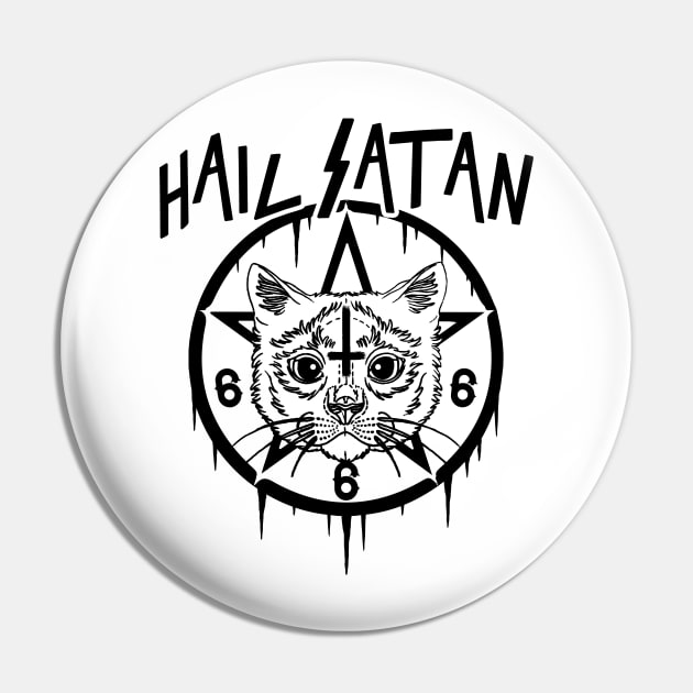 HAIL SATAN - EVIL CAT - SATANIC CAT - FUNNY CAT Pin by Tshirt Samurai