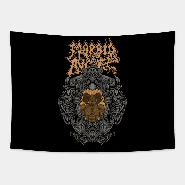 Morbid Ange metal Tapestry by wiswisna