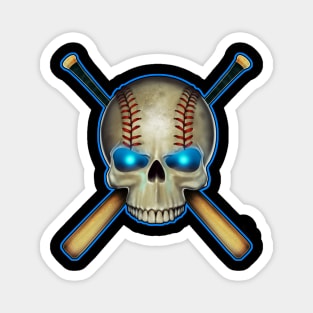 Baseball Skull Magnet