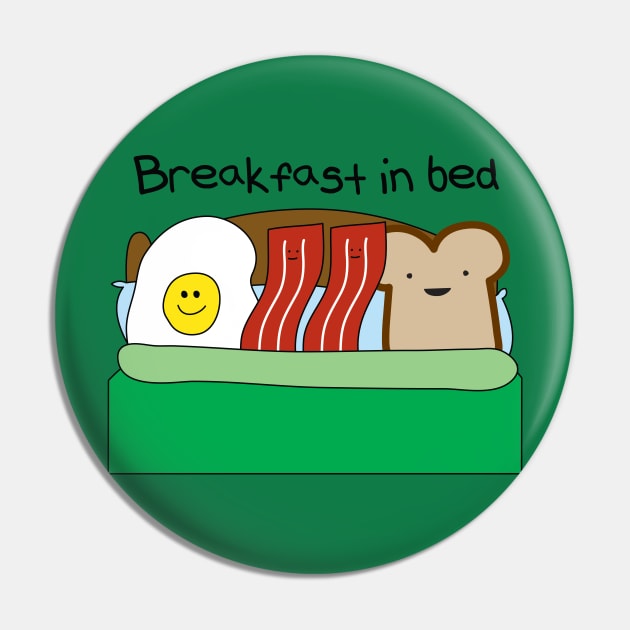 Breakfst in Bed Pin by toddgoldmanart