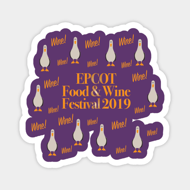 Food and Wine Festival Tee Magnet by Chip and Company