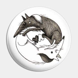 Yin Yang - wolves Pin