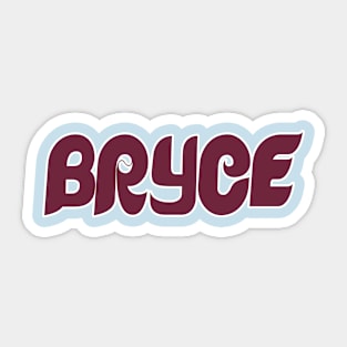 Bryce Harper Bedlam at The Bank Sticker for Sale by Sherif