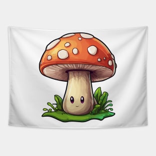 Cute happy Mushroom Kawaii Tapestry