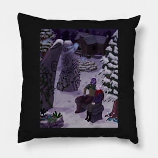 Winter Homestead Pillow