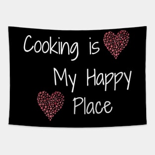 Cooking is my Happy Place - two hearts Tapestry