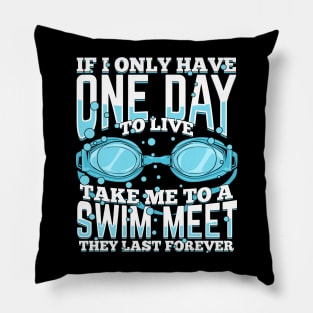 Swimming Sport Swim Meet Swimmer Gift Pillow