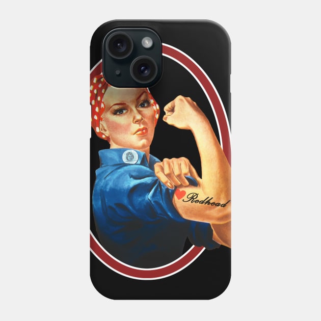 Redhead Power Gift Red Hair Phone Case by QQdesigns