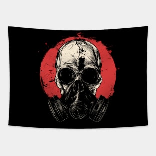 Skull Gas Mask Tapestry