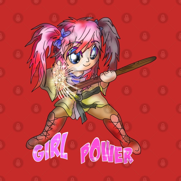girl power elf fighter by cuisinecat