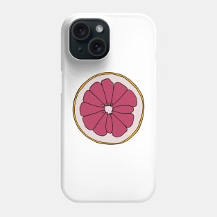 Grapefruit Slice Illustration Phone Case