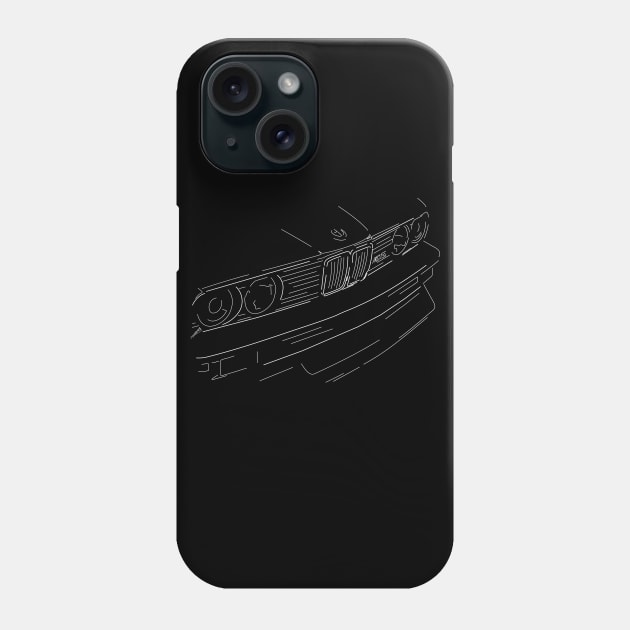 E30 White Phone Case by vakuera